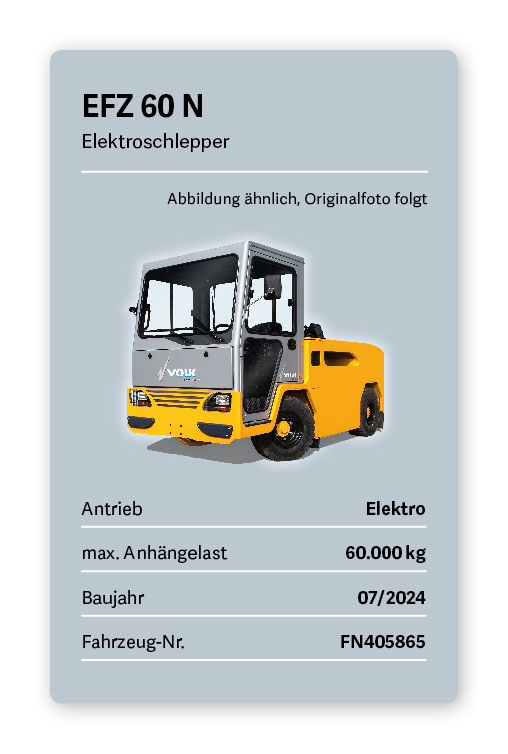 VOLK Elektroschlepper EFZ 60 N Gebraucht