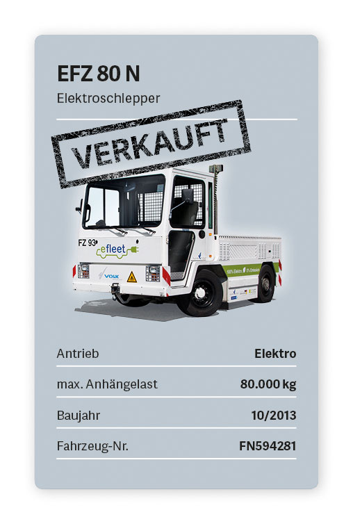 VOLK Elektroschlepper EFZ 80 N Gebraucht