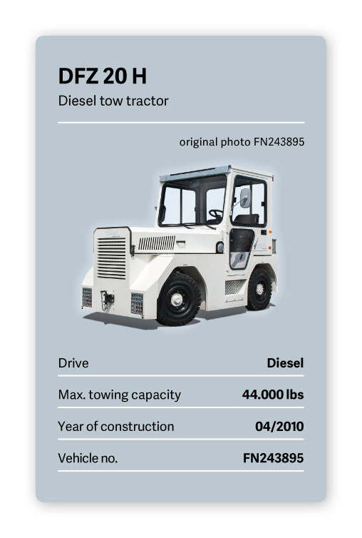 VOLK Diesel Tow Tractor DFZ 20 H Used